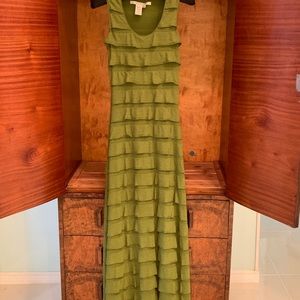 Max Studio Ruffled Maxi Dress